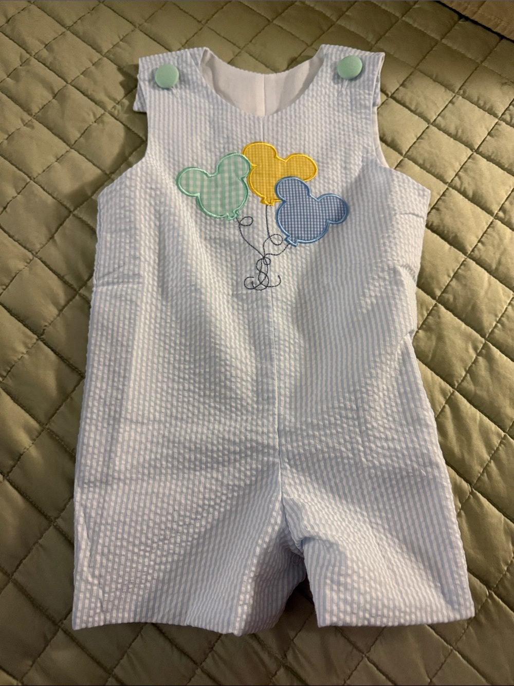 Stitchy Fish Boys Mickey Balloon Romper